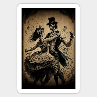 Captured in Motion: Classic Argentine Tango Sticker